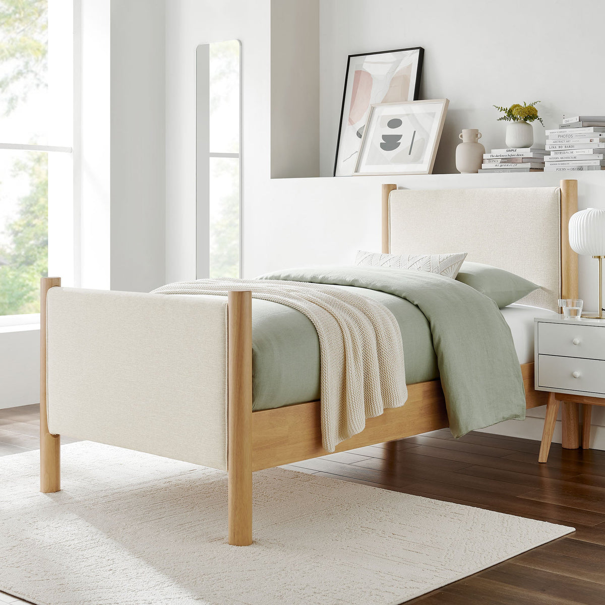 Maven Fabric Upholstered Platform Bed