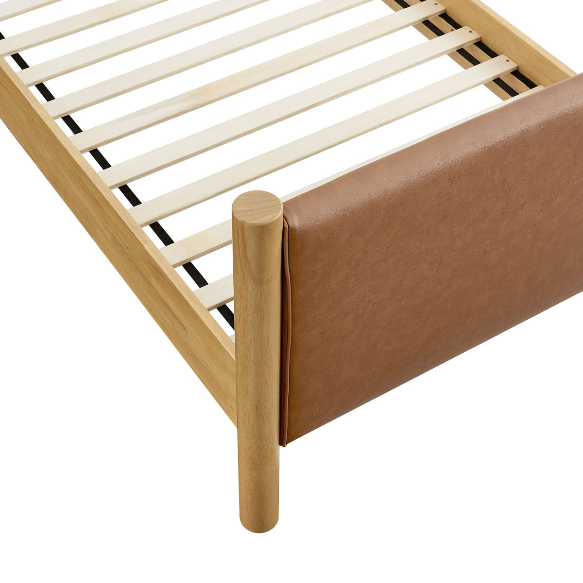 Maven Vegan Leather Upholstered Platform Bed