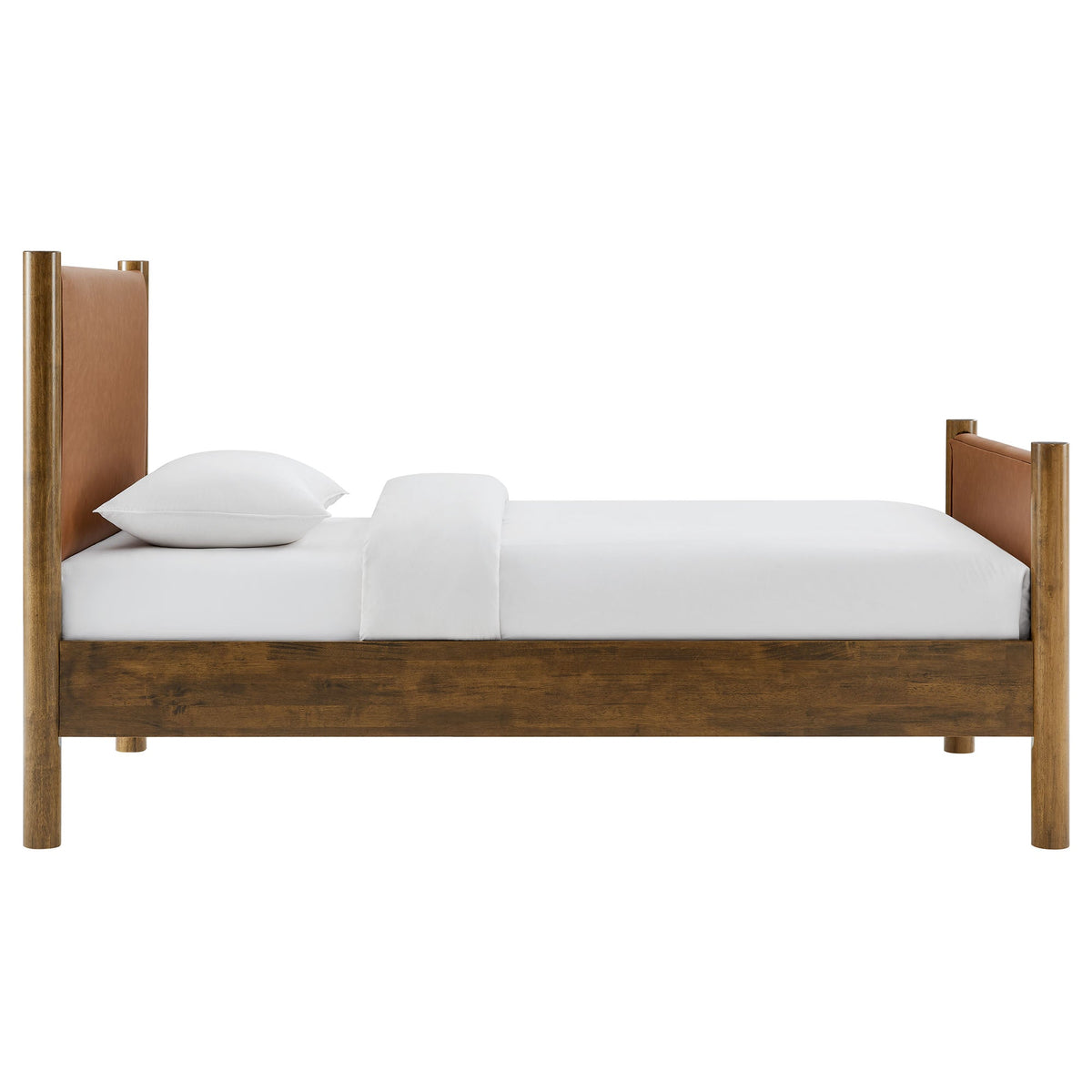 Maven Vegan Leather Upholstered Platform Bed