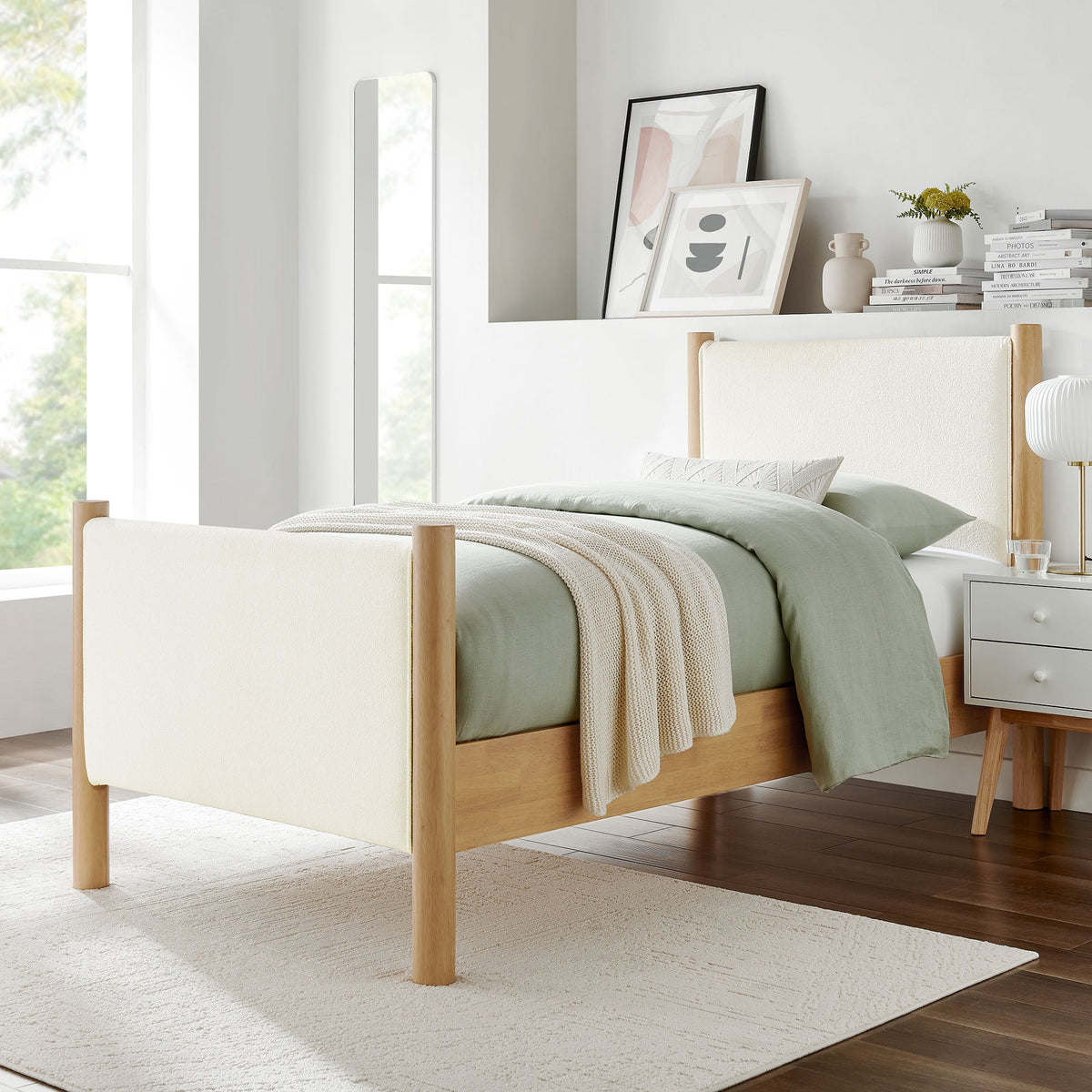 Maven Fabric Upholstered Platform Bed