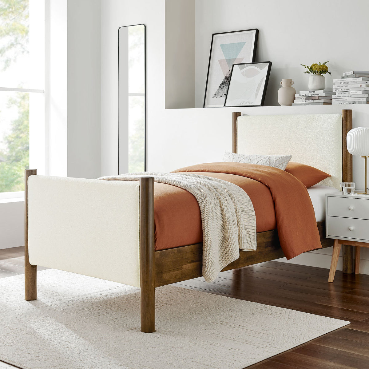 Maven Fabric Upholstered Platform Bed
