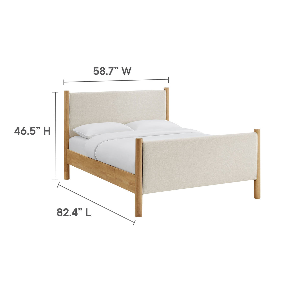 Maven Fabric Upholstered Platform Bed