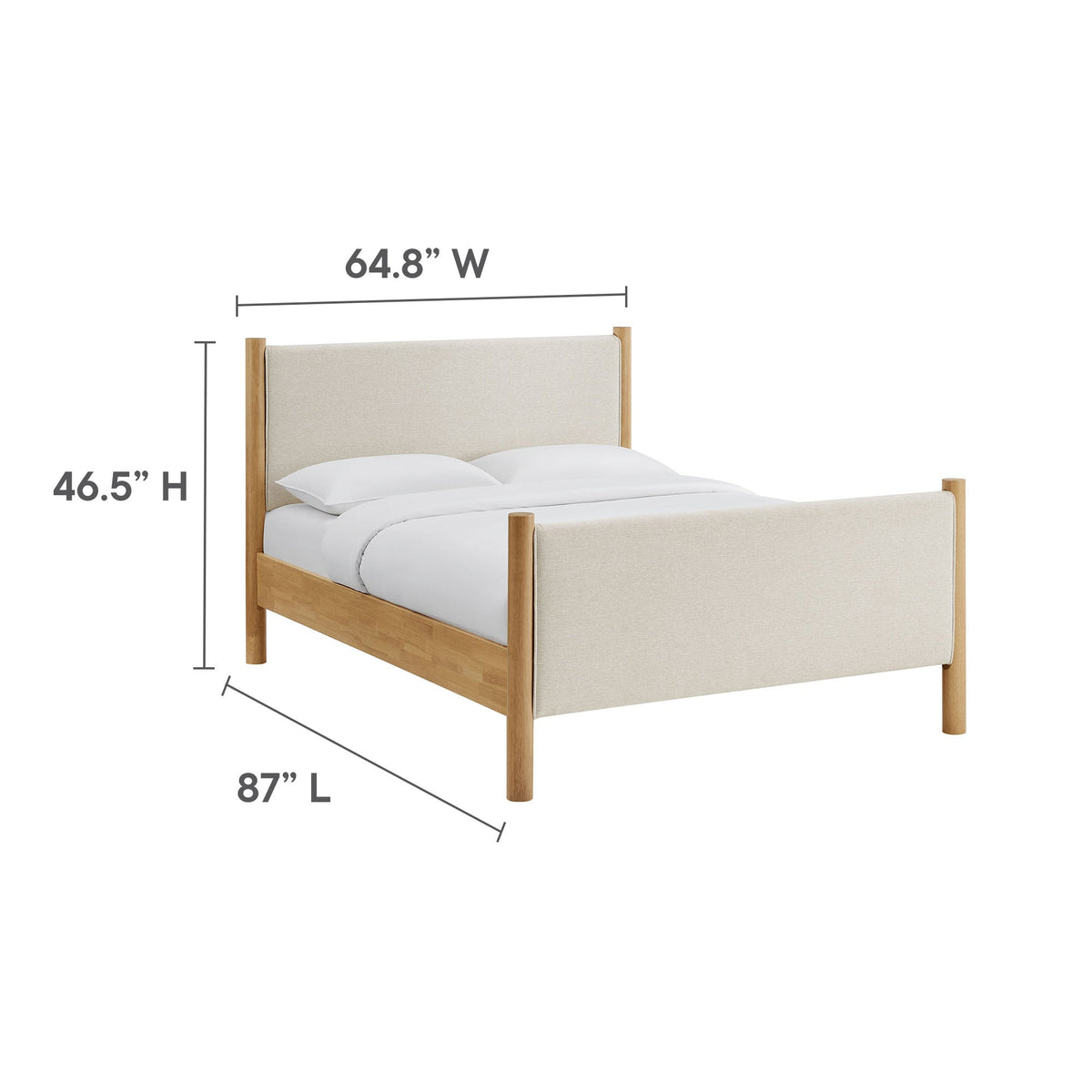 Maven Fabric Upholstered Platform Bed