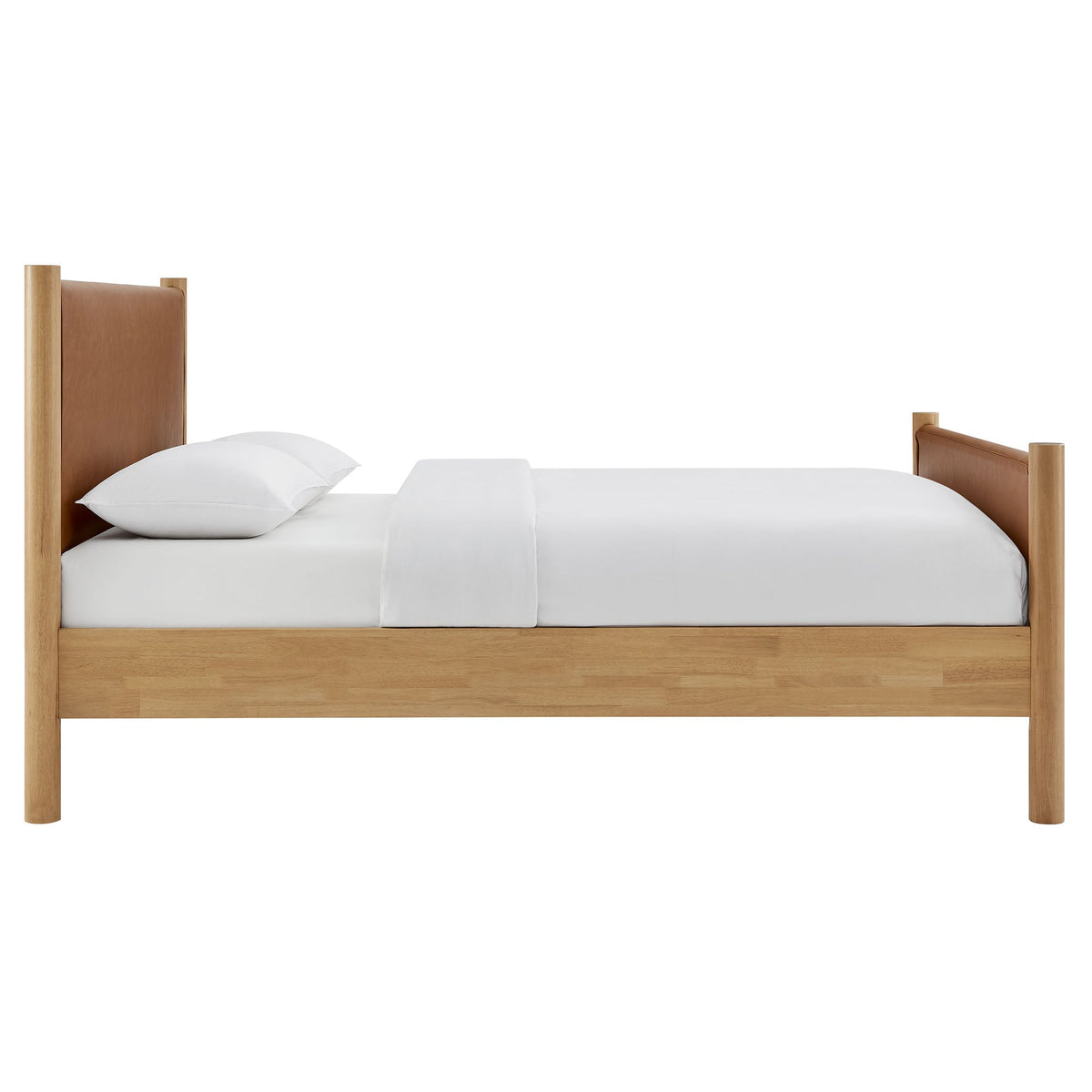 Maven Vegan Leather Upholstered Platform Bed