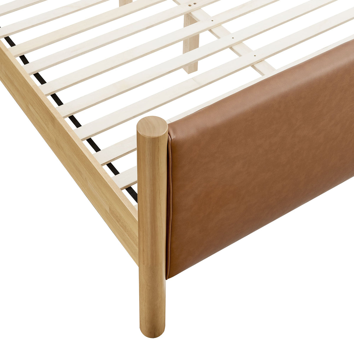Maven Vegan Leather Upholstered Platform Bed