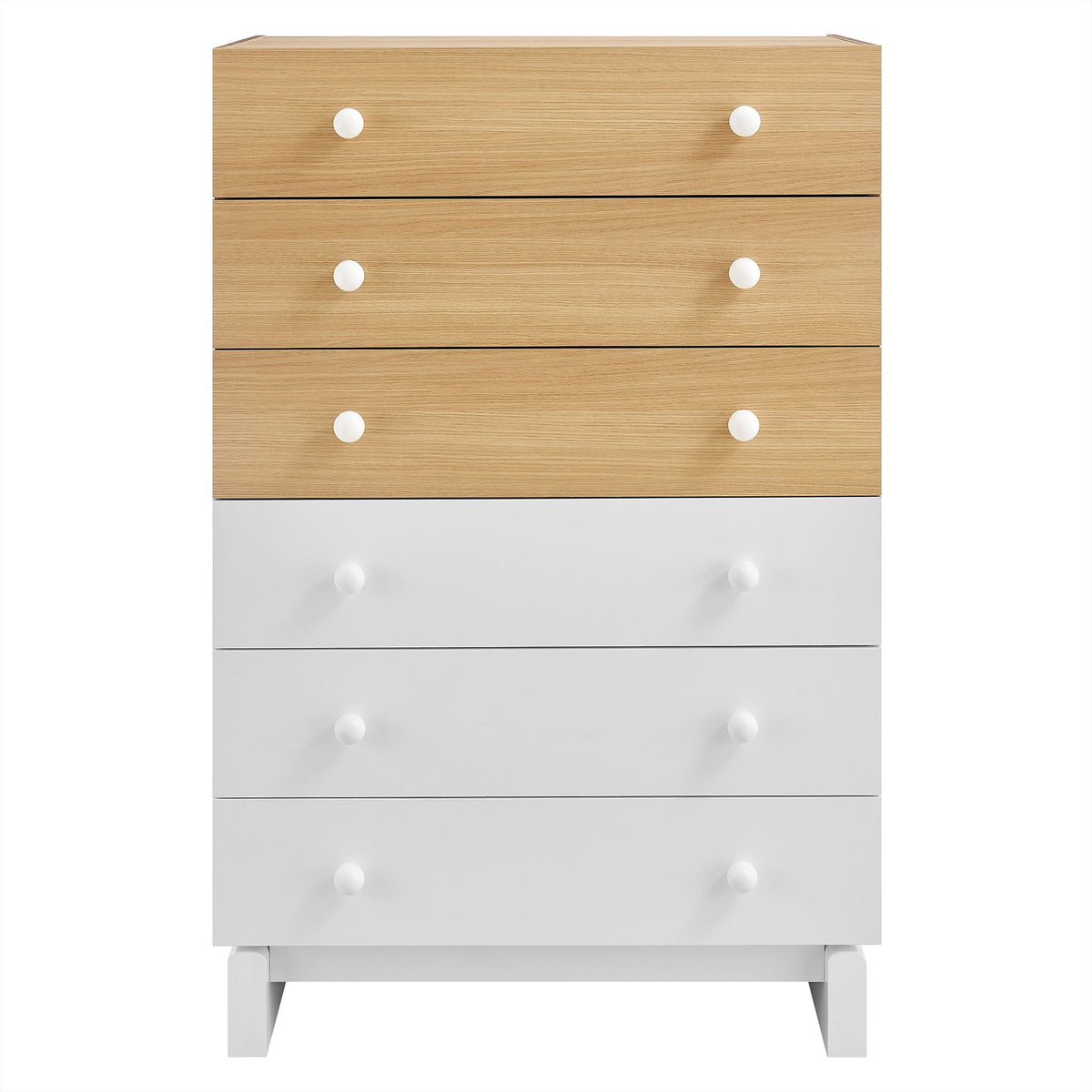 Nolia 6-Drawer Color Block Dresser Chest