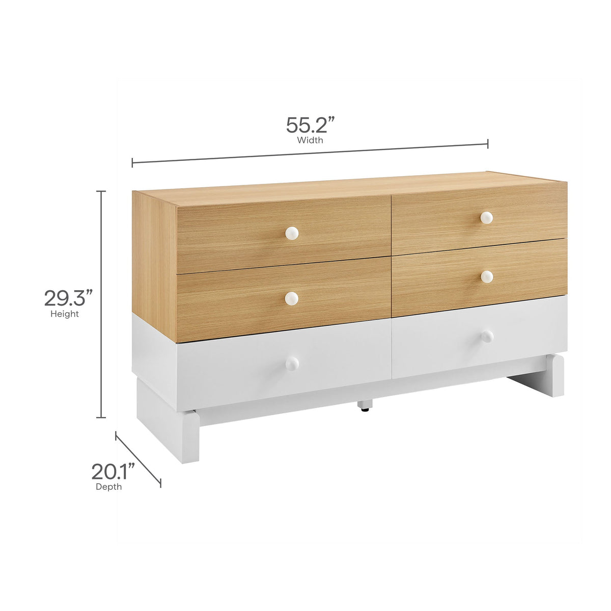 Nolia 6-Drawer Color Block Dresser - view 9