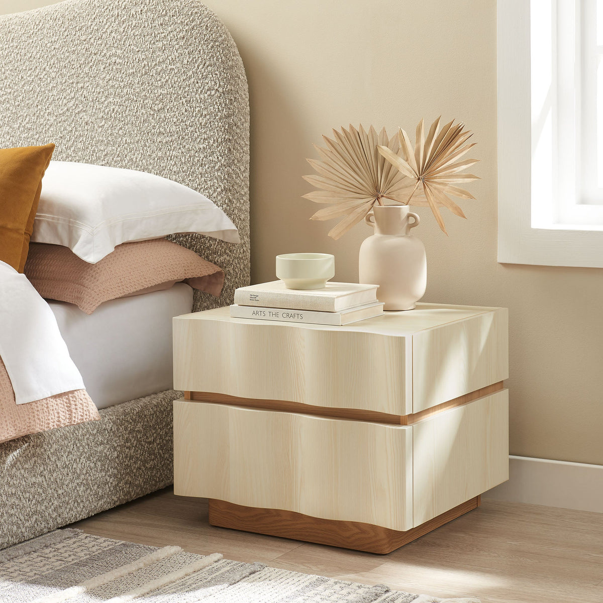 Isola 2 Drawer Nightstand