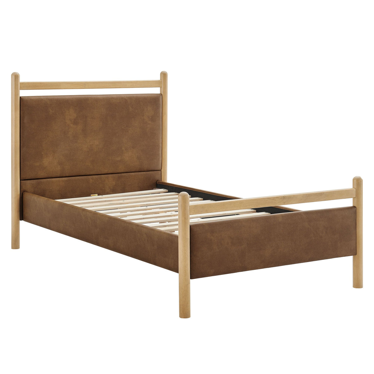 Ginny Vegan Leather Platform Bed Frame