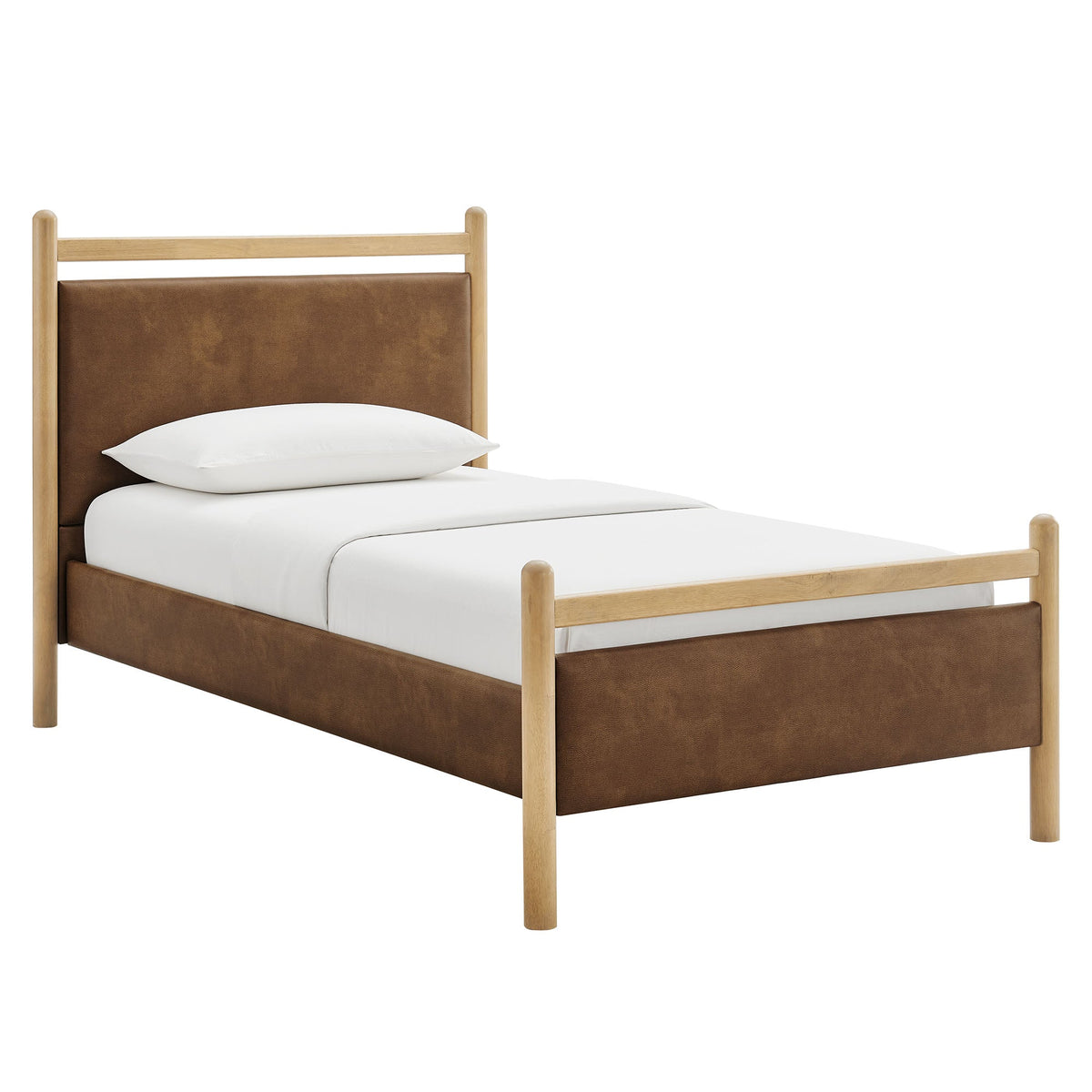 Ginny Vegan Leather Platform Bed Frame