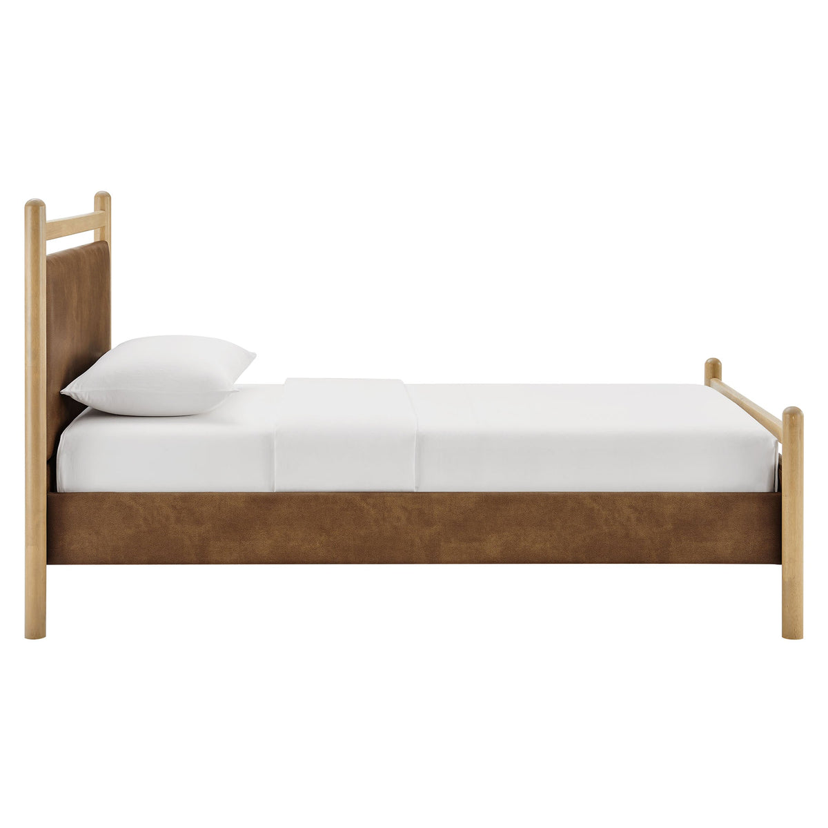 Ginny Vegan Leather Platform Bed Frame