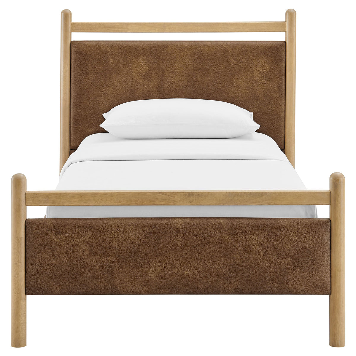 Ginny Vegan Leather Platform Bed Frame