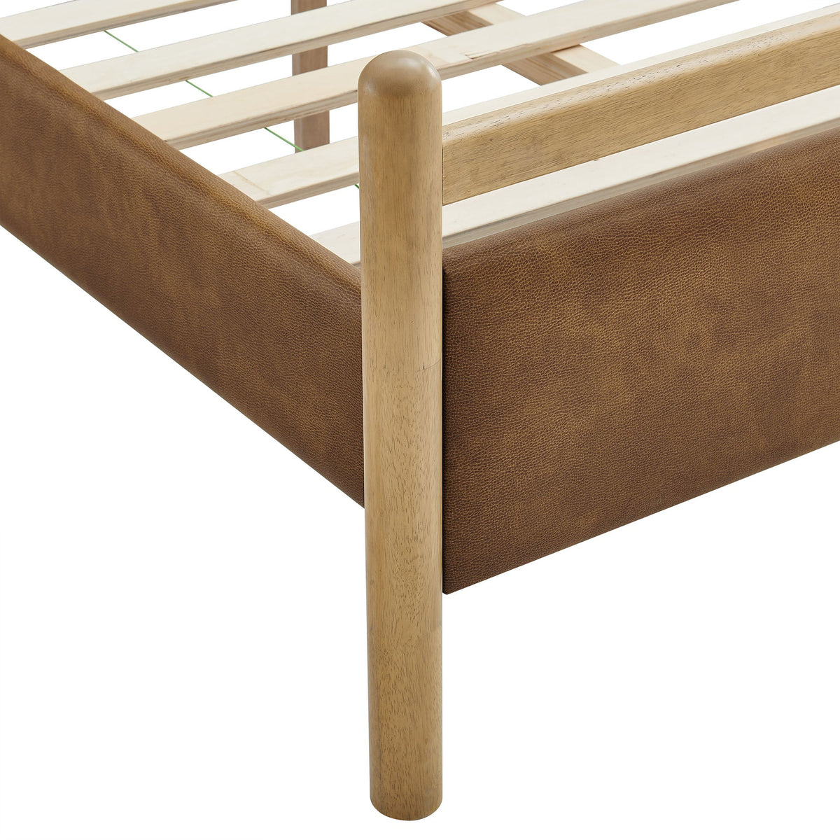 Ginny Vegan Leather Platform Bed Frame
