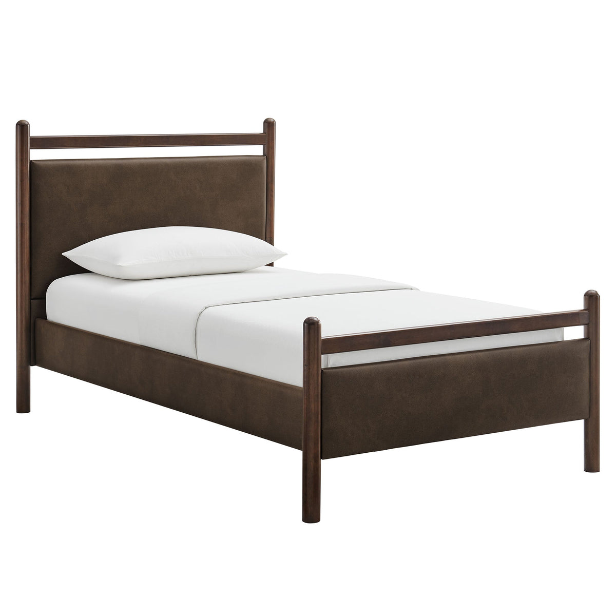 Ginny Vegan Leather Platform Bed Frame