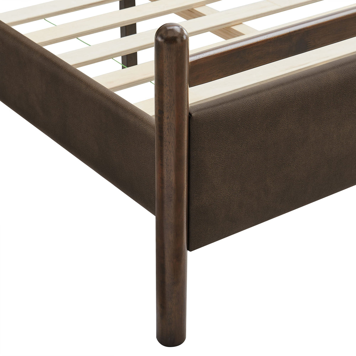 Ginny Vegan Leather Platform Bed Frame