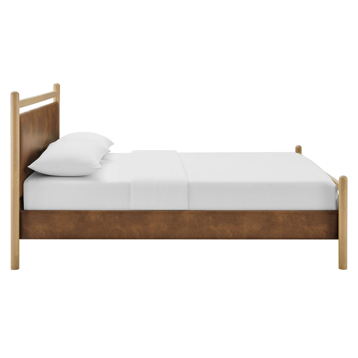 Ginny Vegan Leather Platform Bed Frame