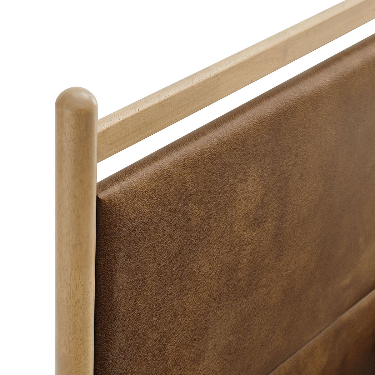 Ginny Vegan Leather Platform Bed Frame