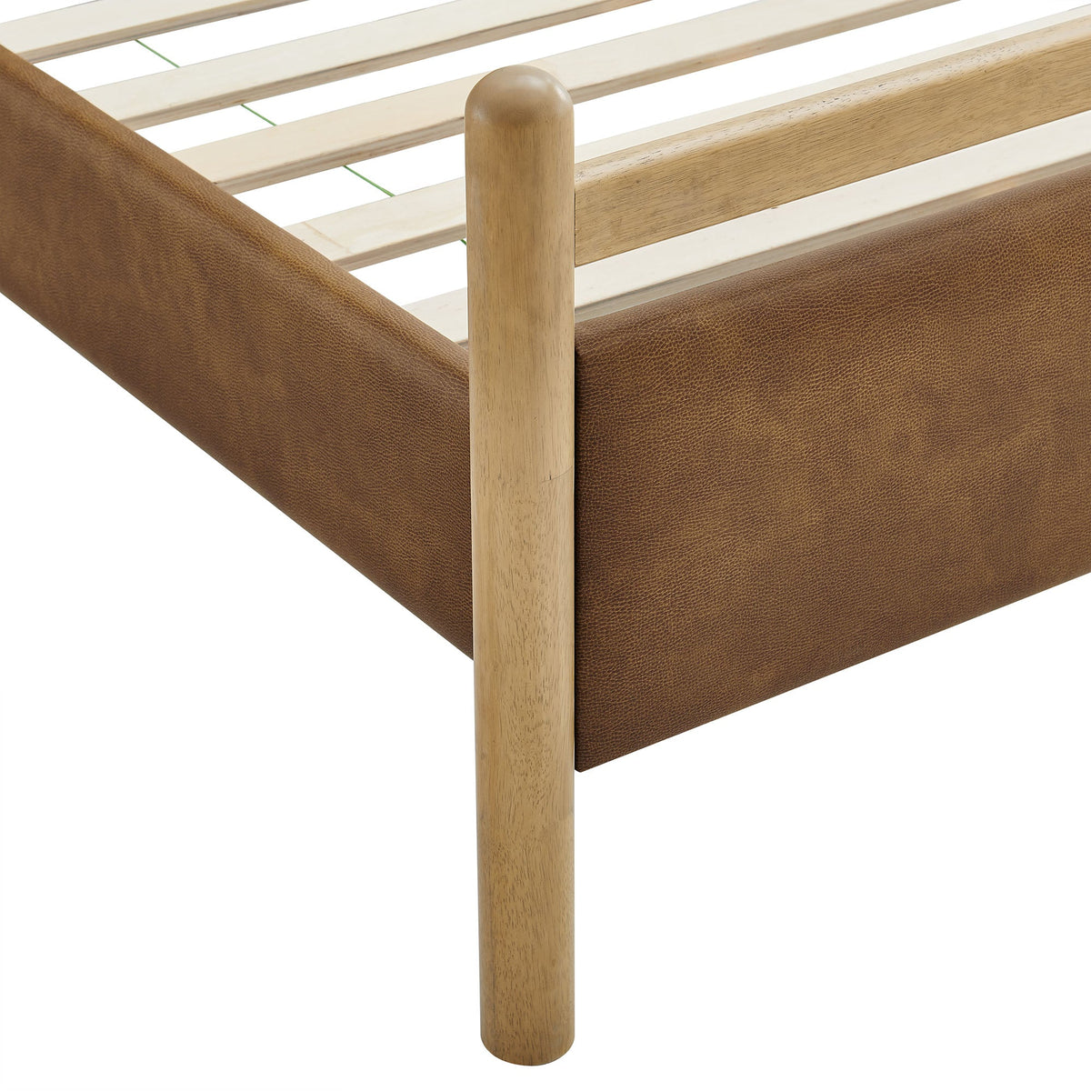 Ginny Vegan Leather Platform Bed Frame