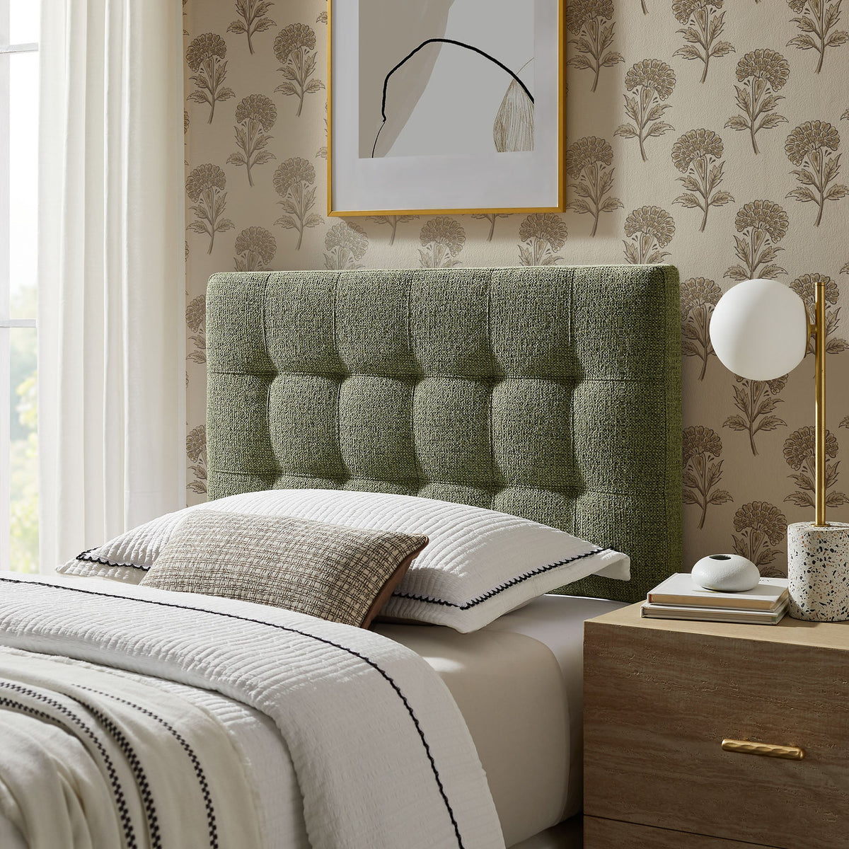 Lily Upholstered Fabric Headboard