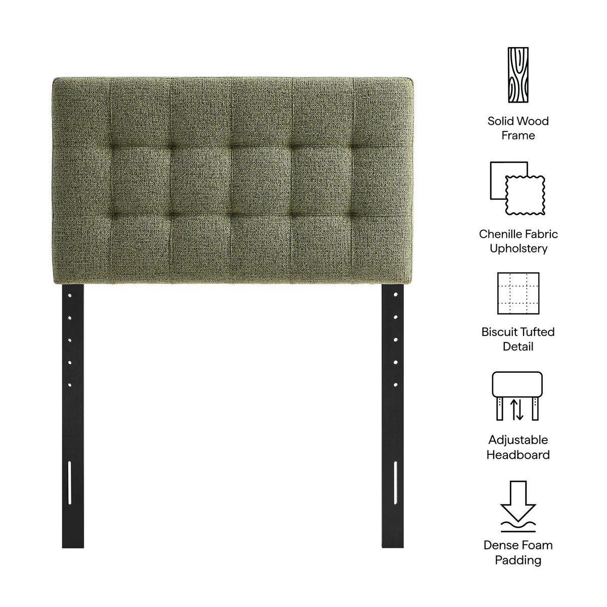 Lily Upholstered Fabric Headboard