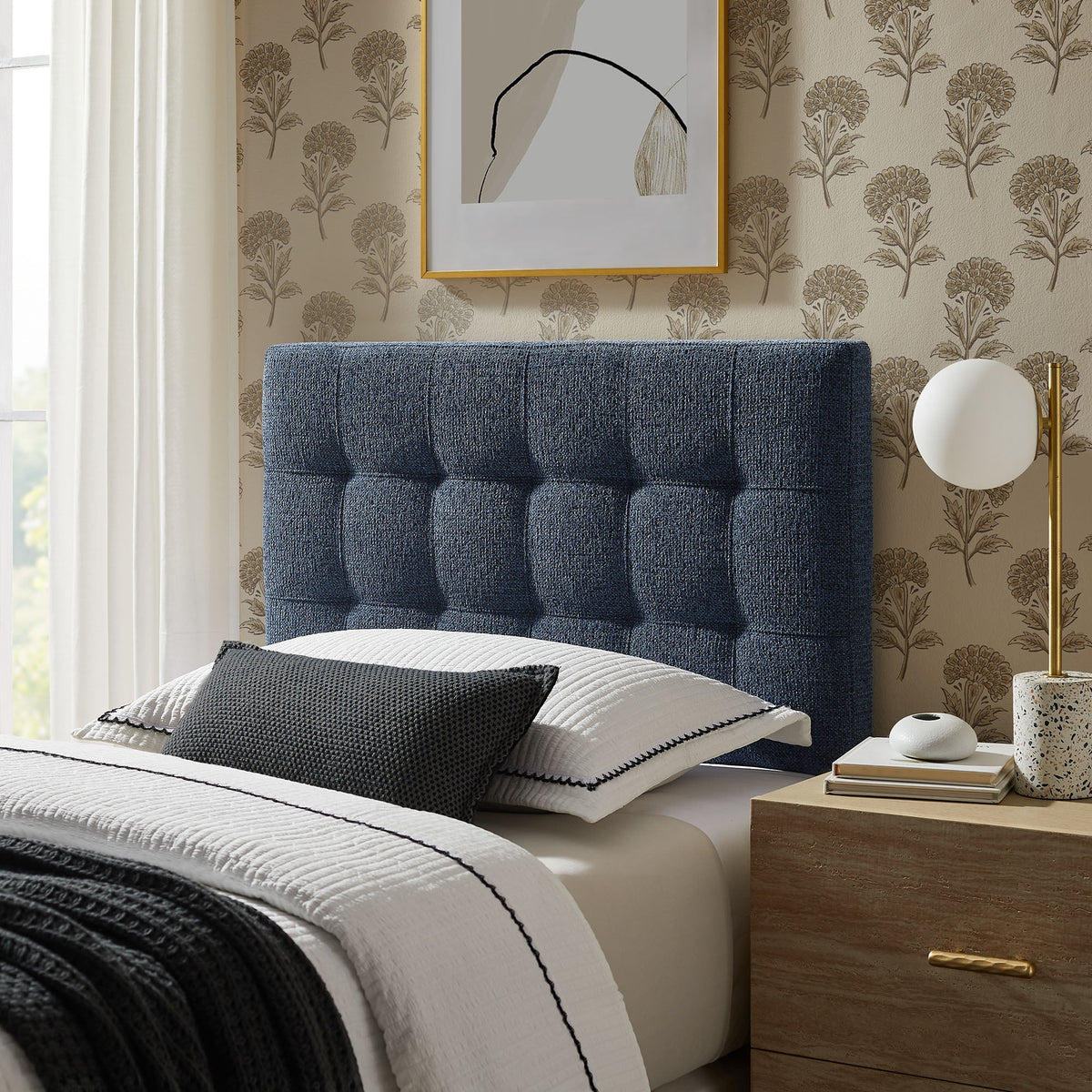 Lily Upholstered Fabric Headboard