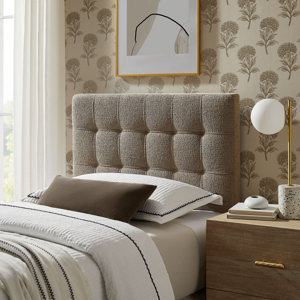 Lily Upholstered Fabric Headboard