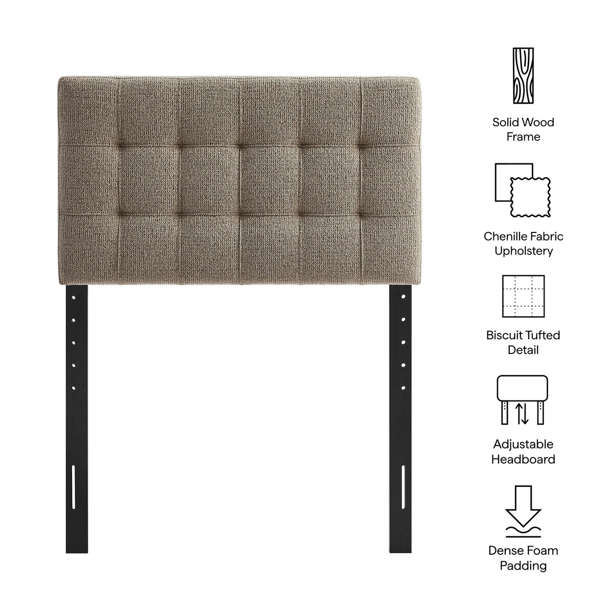 Lily Upholstered Fabric Headboard