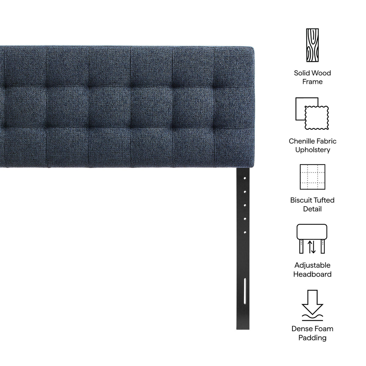 Lily Upholstered Fabric Headboard