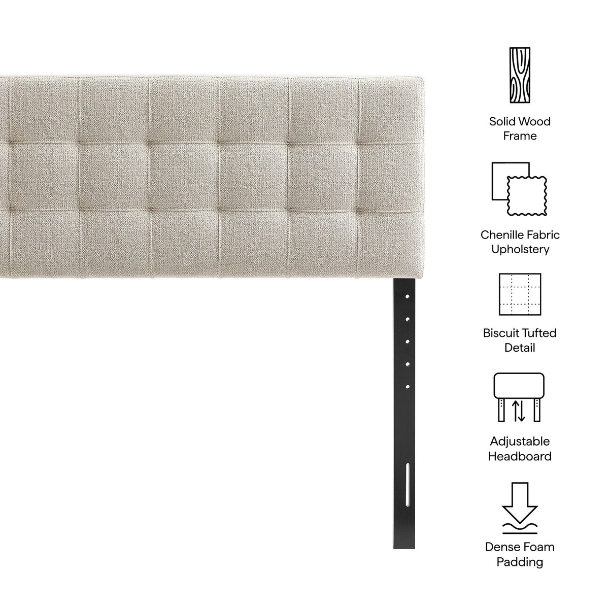 Lily Upholstered Fabric Headboard