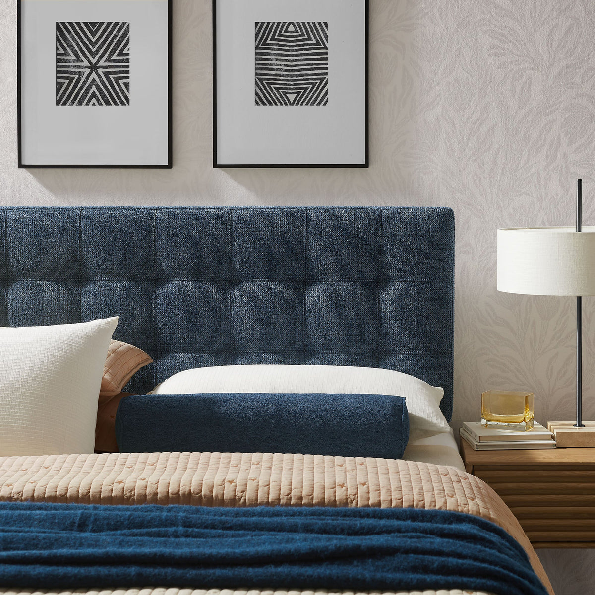 Lily Upholstered Fabric Headboard