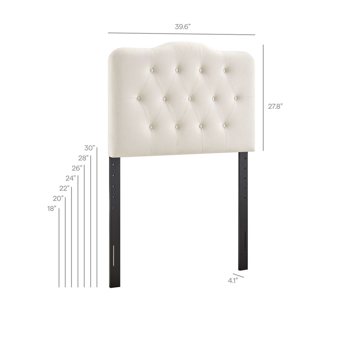 Annabel Diamond Tufted Performance Velvet Headboard