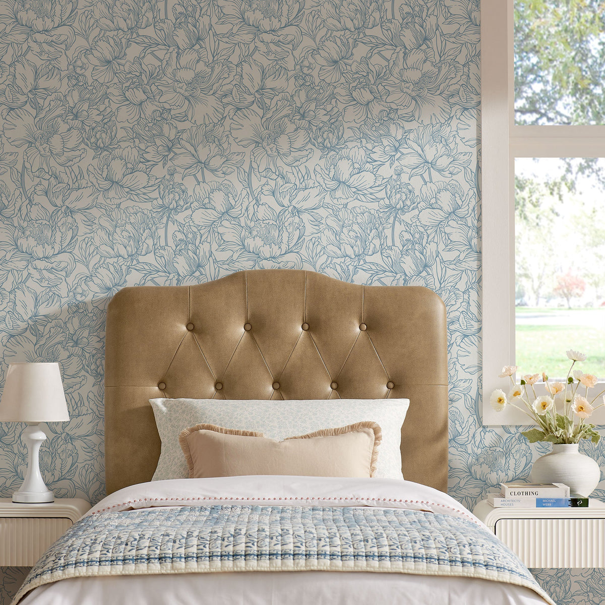 Annabel Faux Leather Queen Headboard