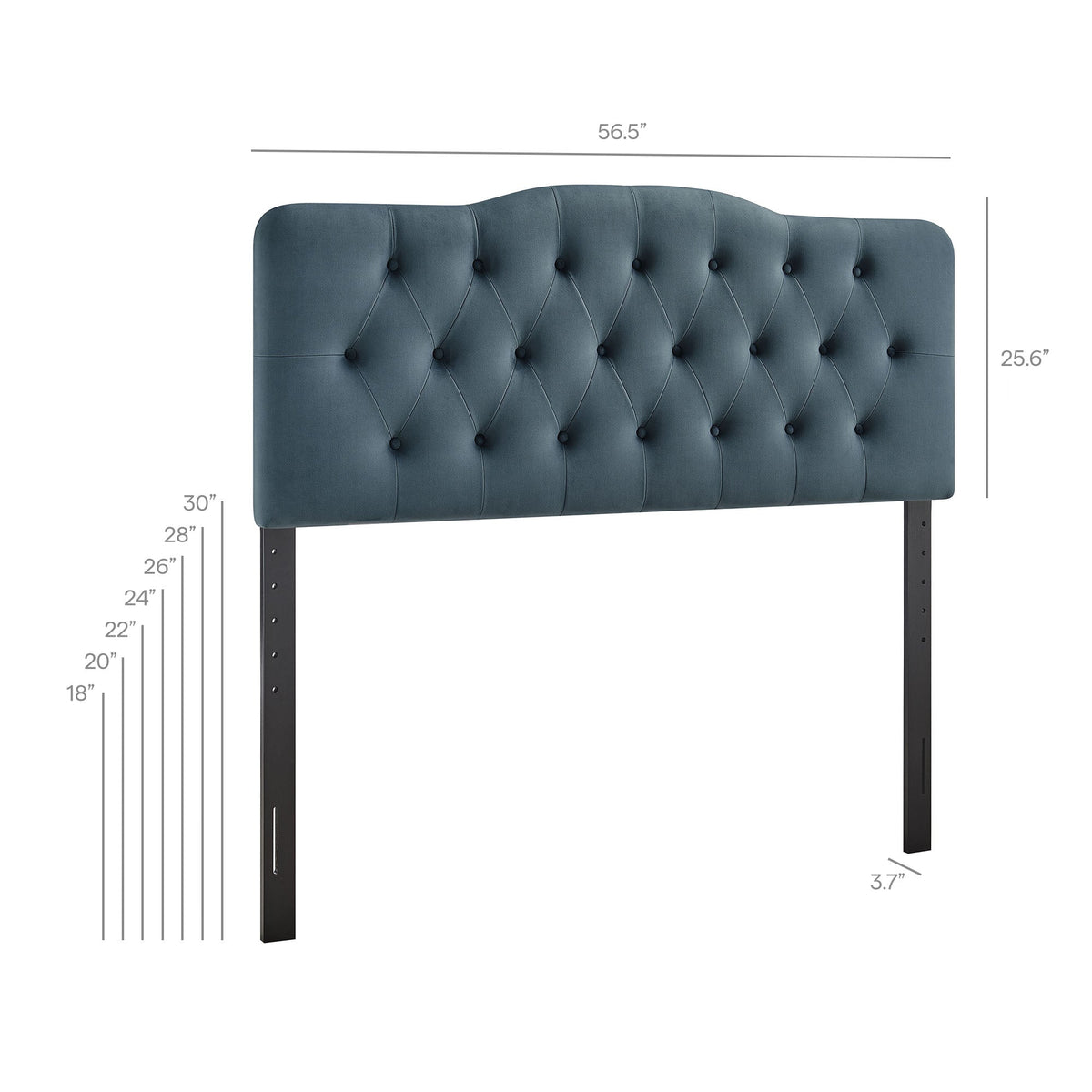 Annabel Diamond Tufted Performance Velvet Headboard