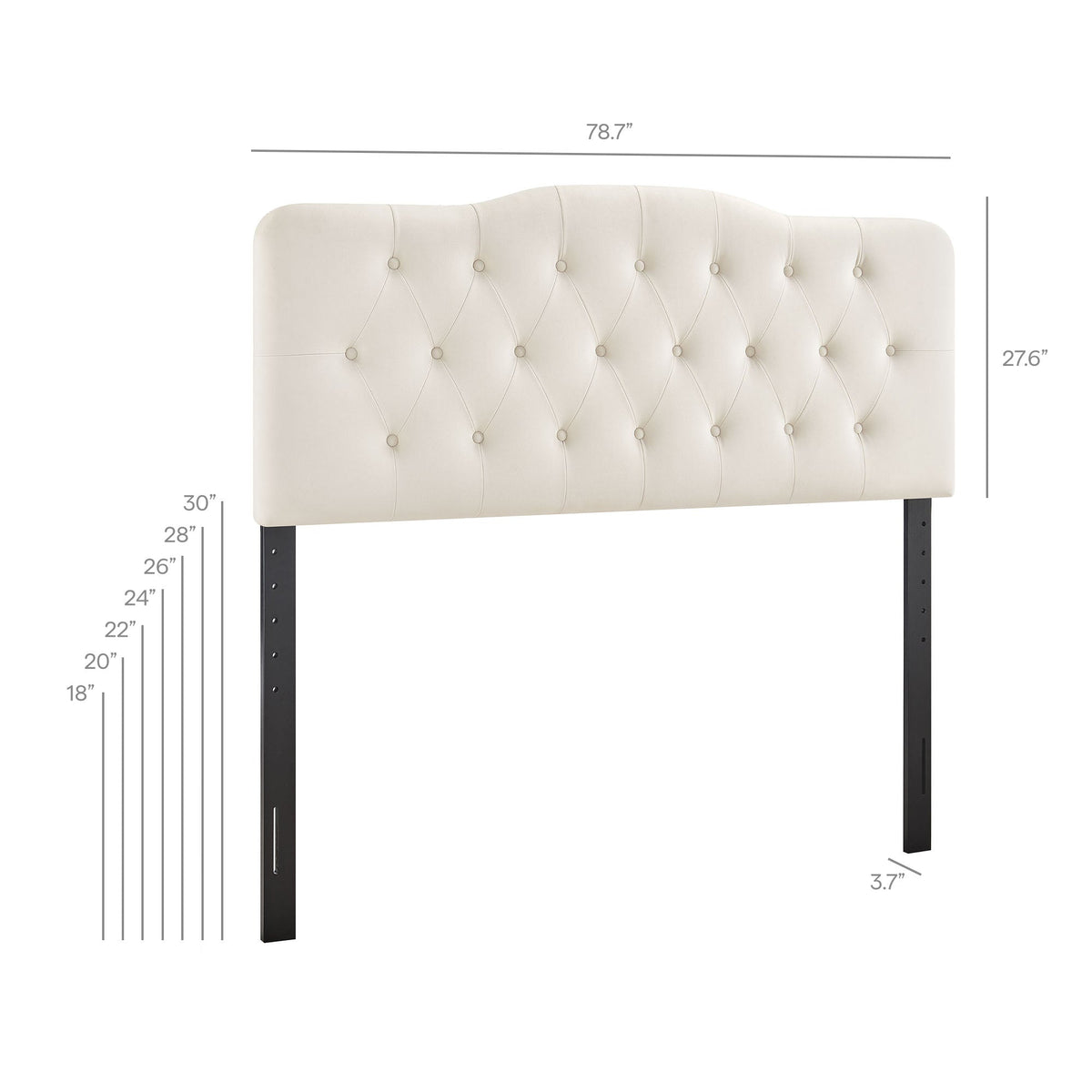 Annabel Diamond Tufted Performance Velvet Headboard