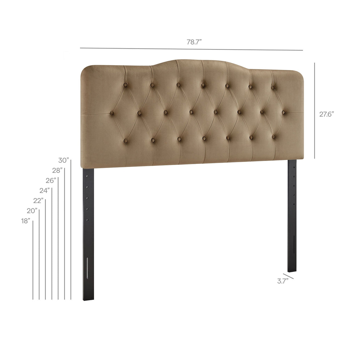 Annabel Diamond Tufted Performance Velvet Headboard