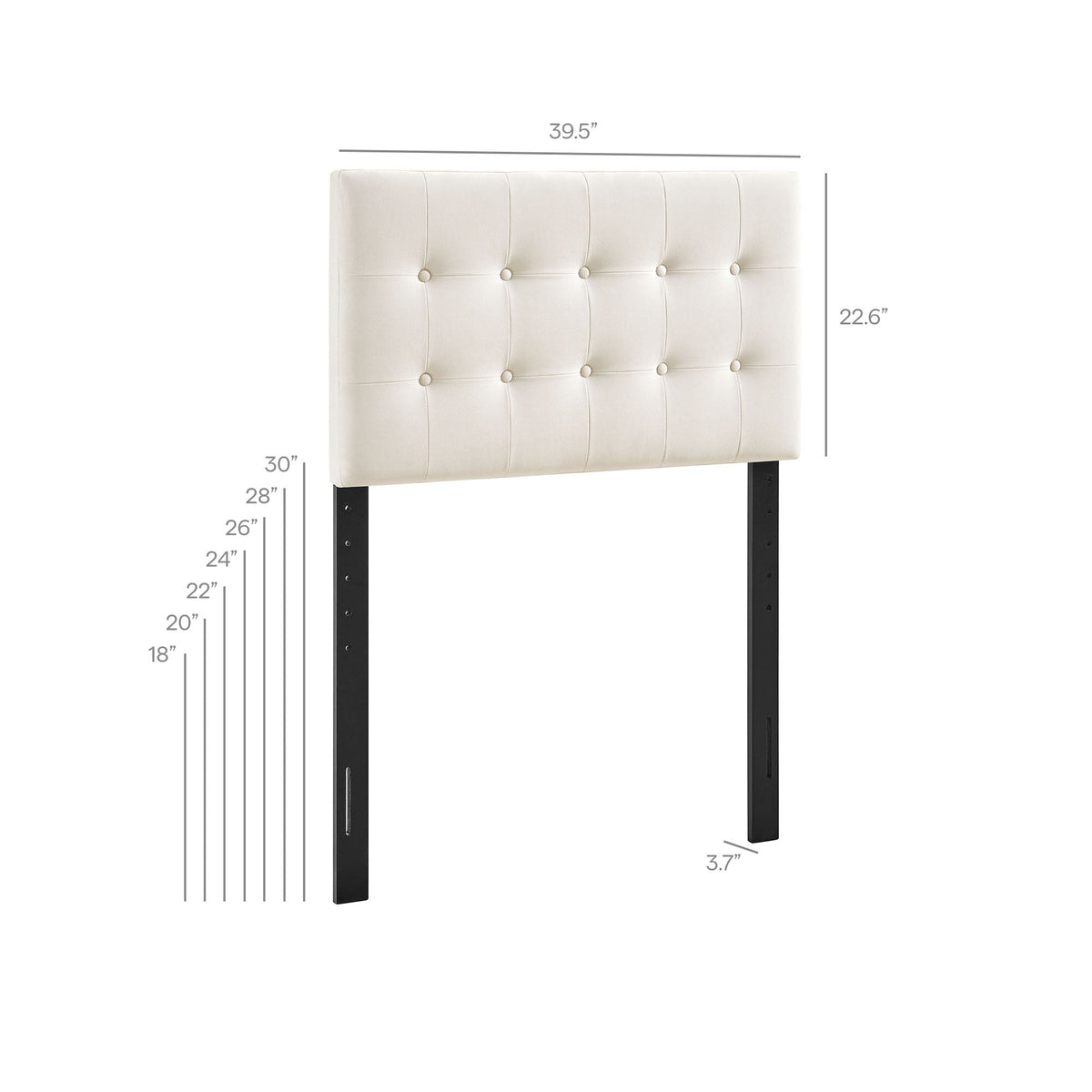 Emily Biscuit Tufted Performance Velvet Headboard