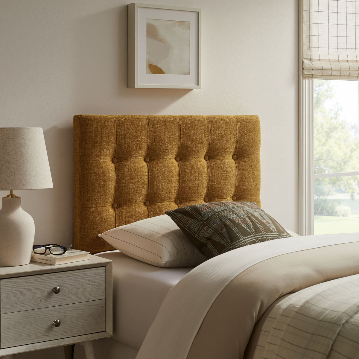 Emily Upholstered Fabric Headboard