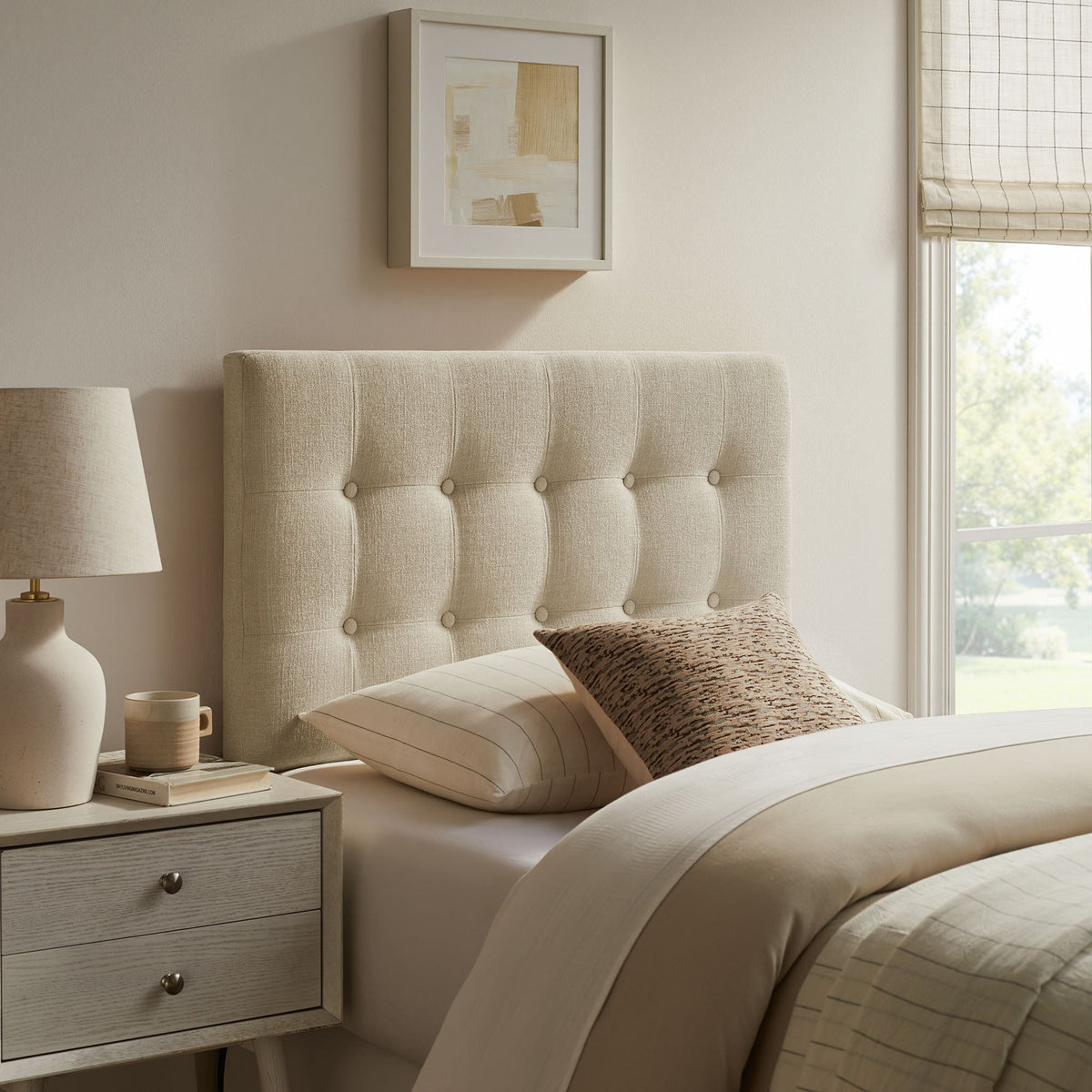 Emily Upholstered Fabric Headboard