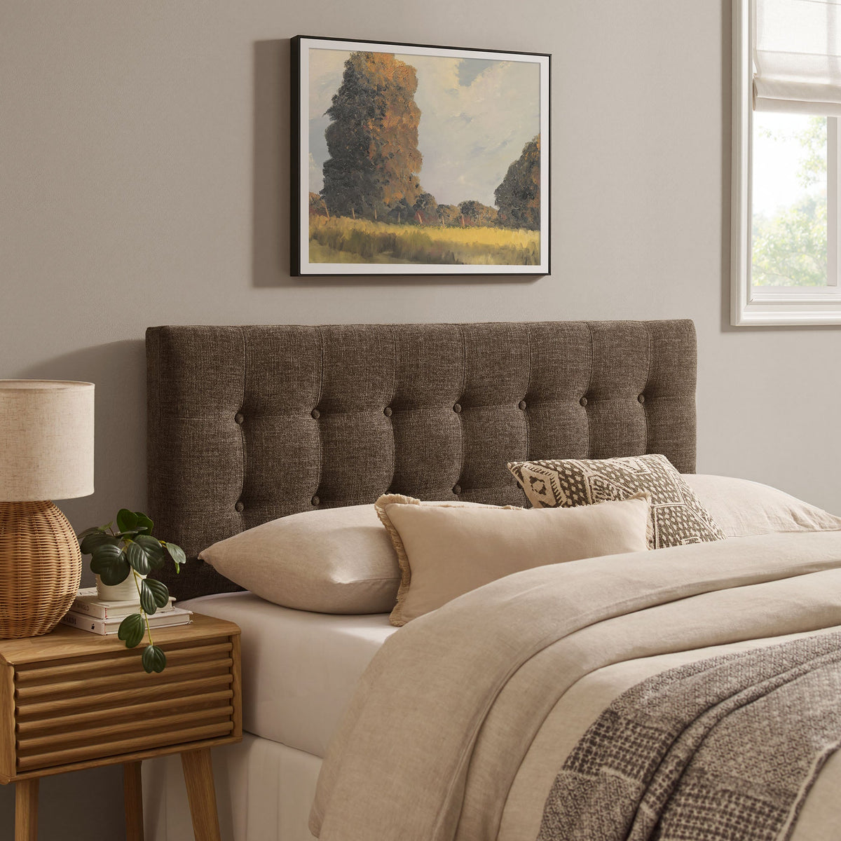 Emily Upholstered Fabric Headboard