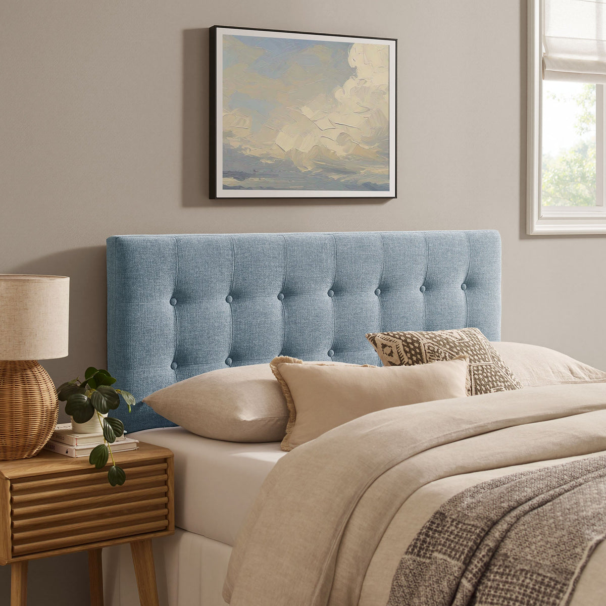 Emily Upholstered Fabric Headboard