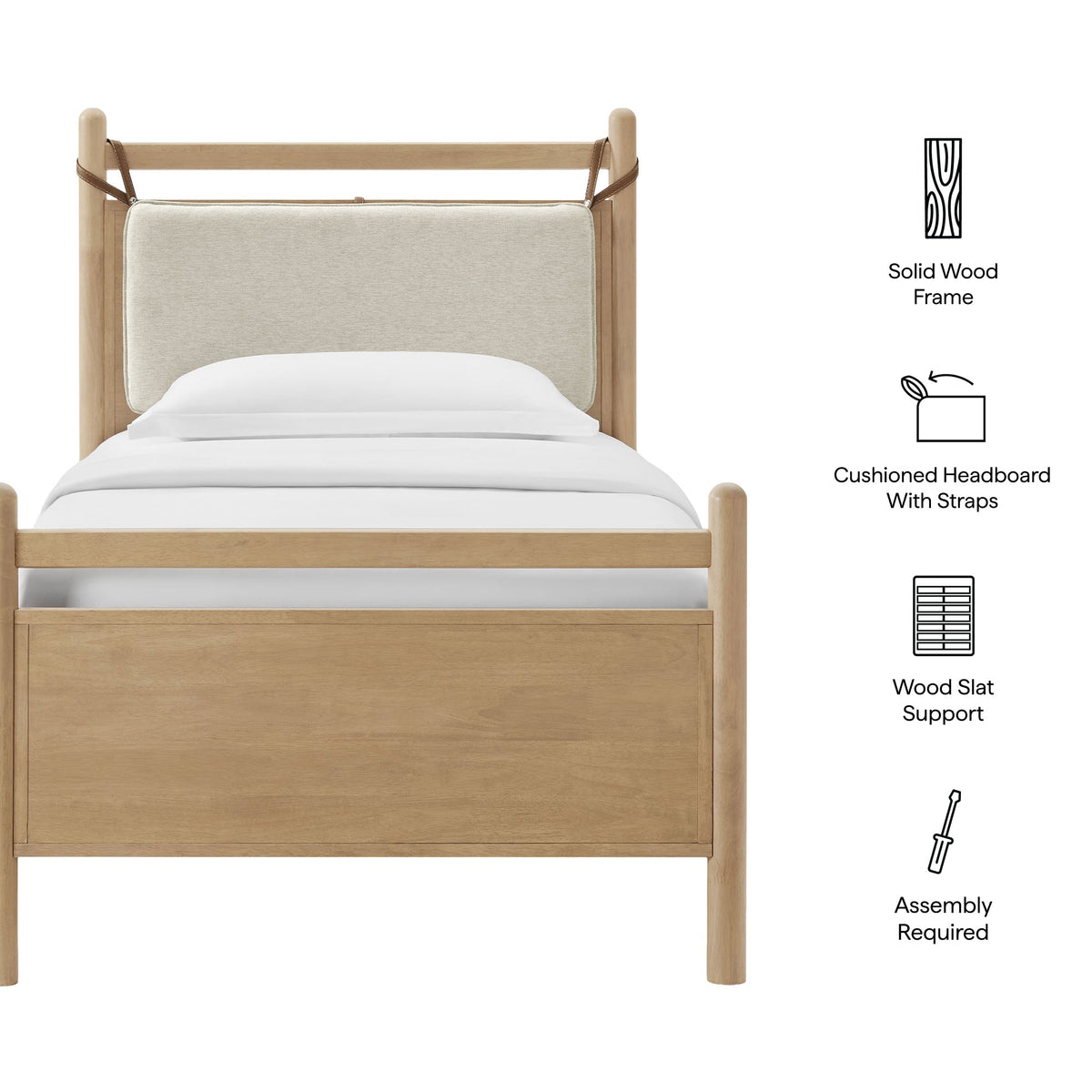 Leni Wood Platform Bed Frame