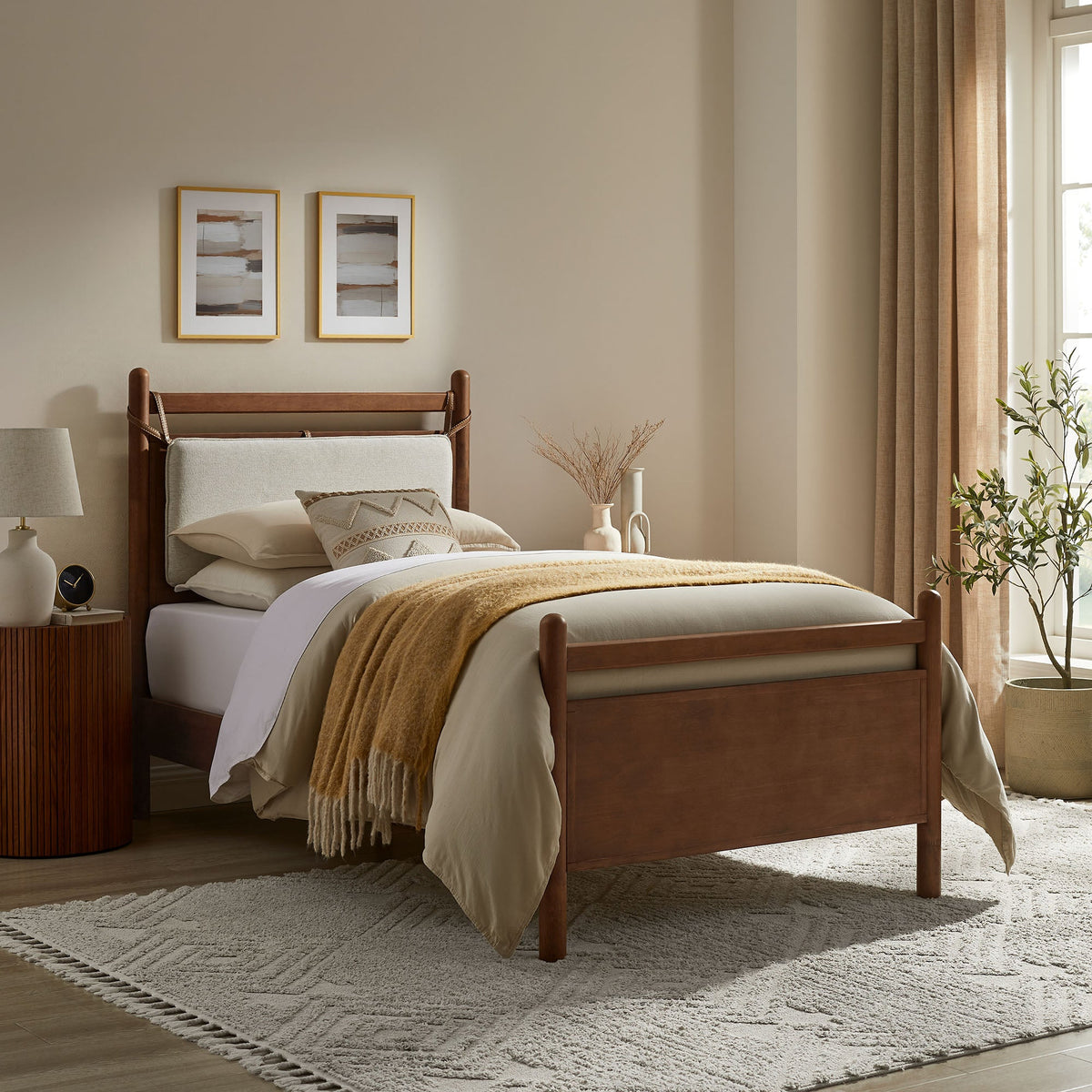 Leni Wood Platform Bed Frame