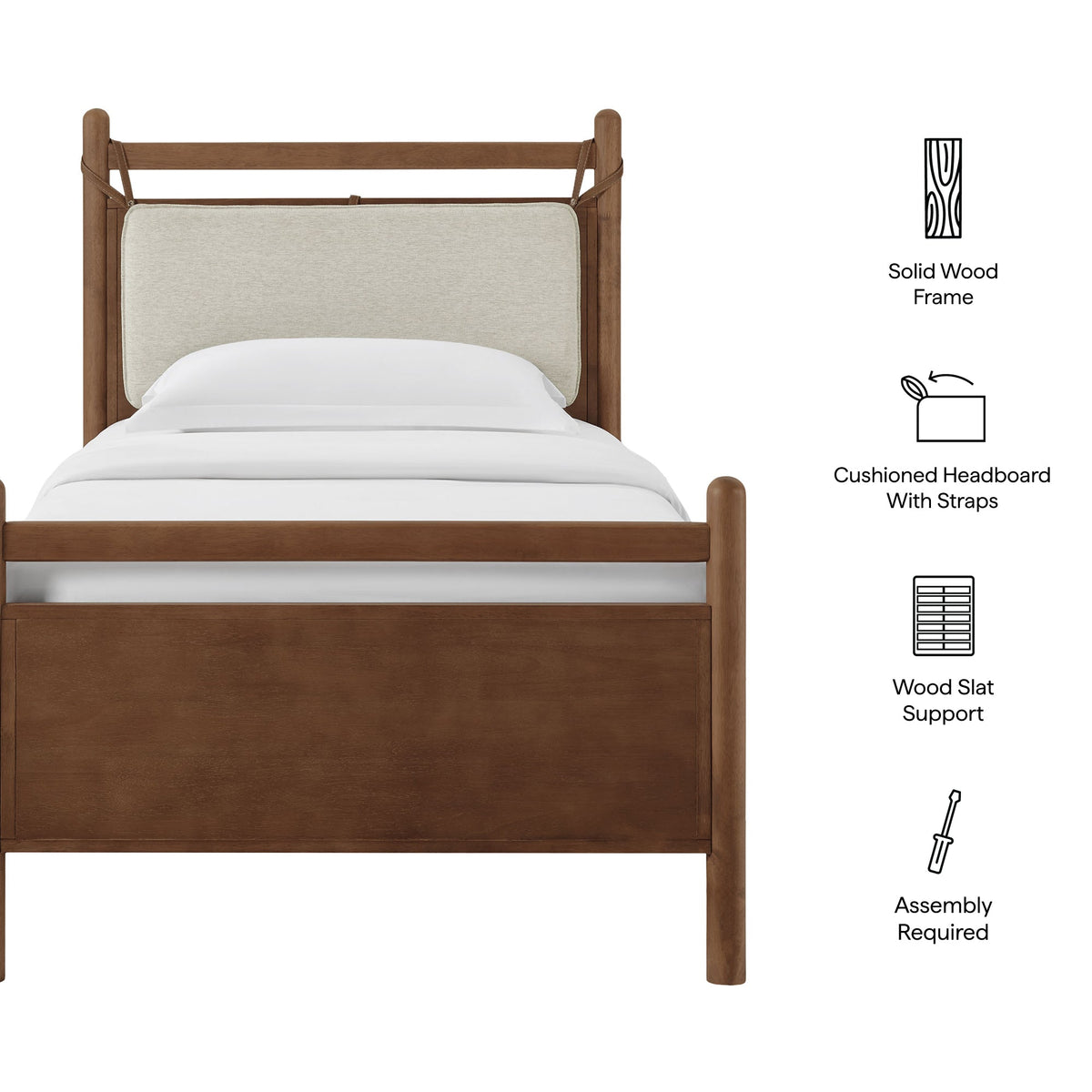 Leni Wood Platform Bed Frame