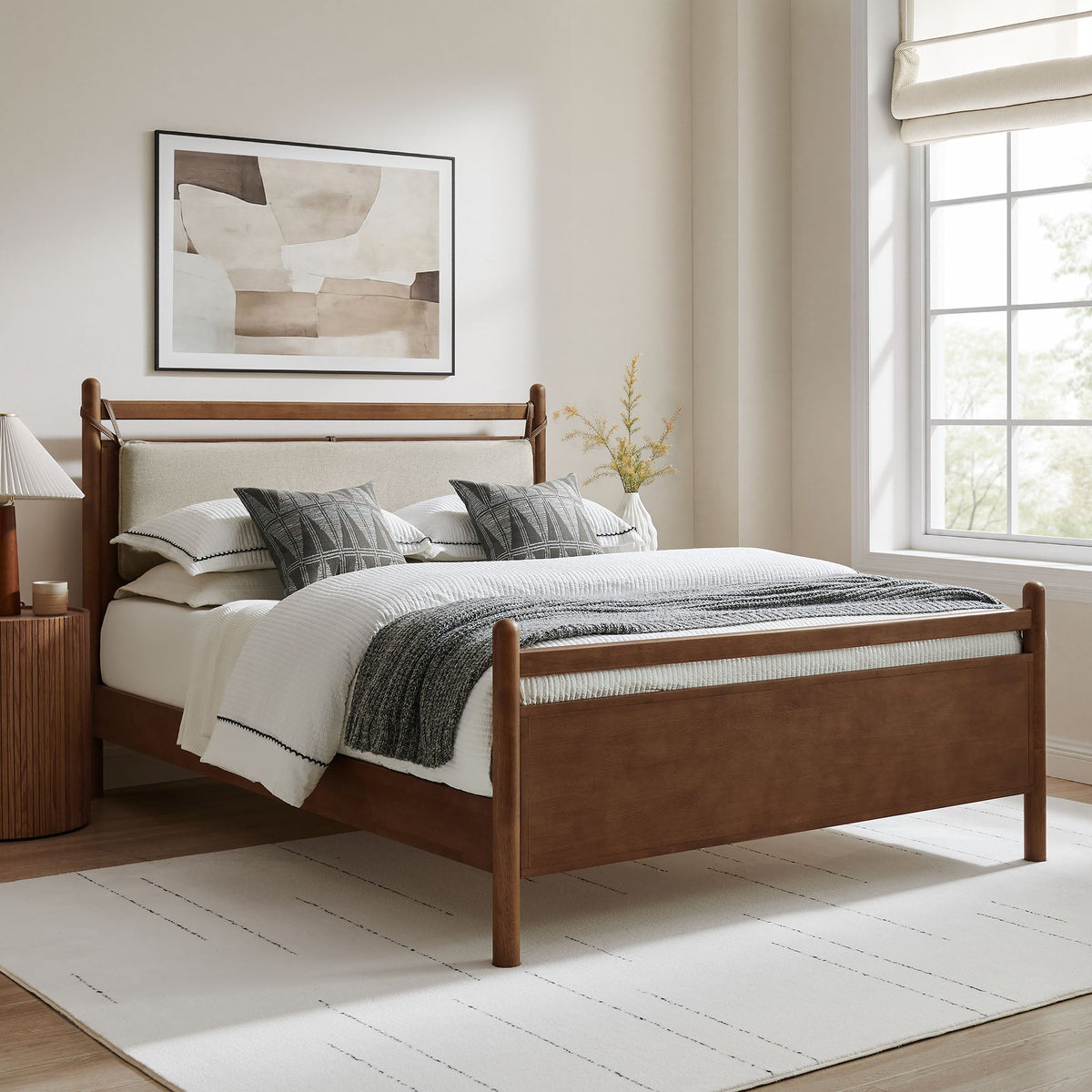 Leni Wood Platform Bed Frame