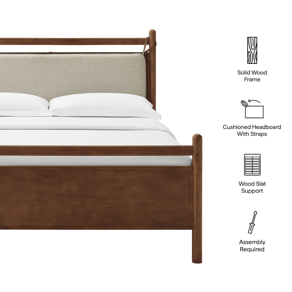 Leni Wood Platform Bed Frame