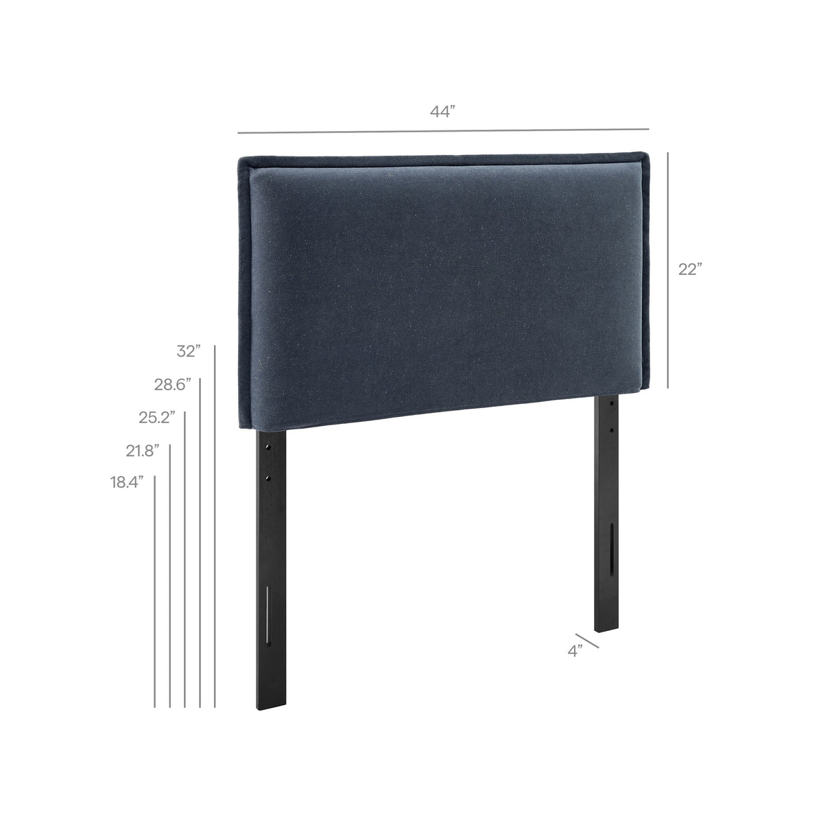 Camille Upholstered Linen Blend Headboard