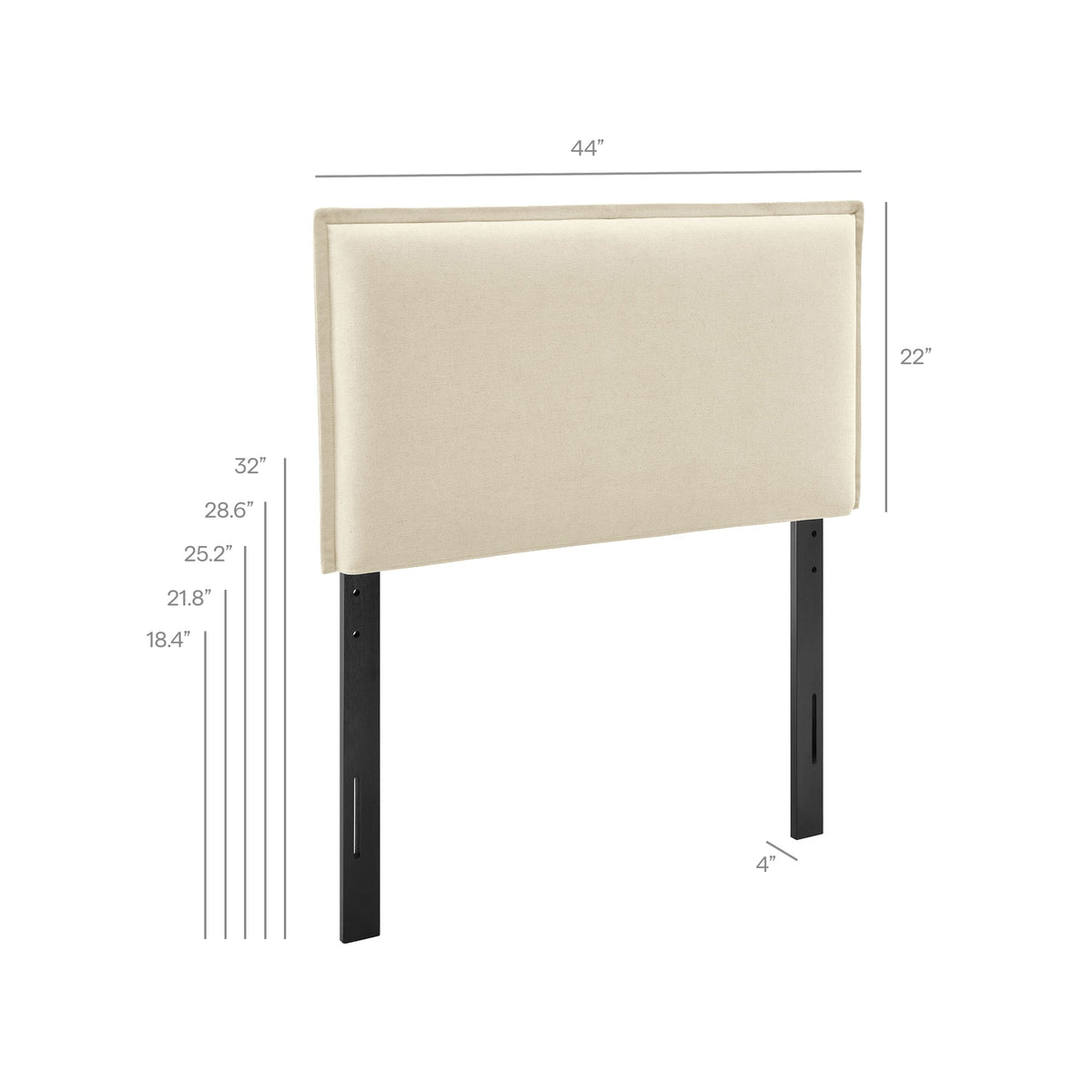 Camille Upholstered Linen Blend Headboard