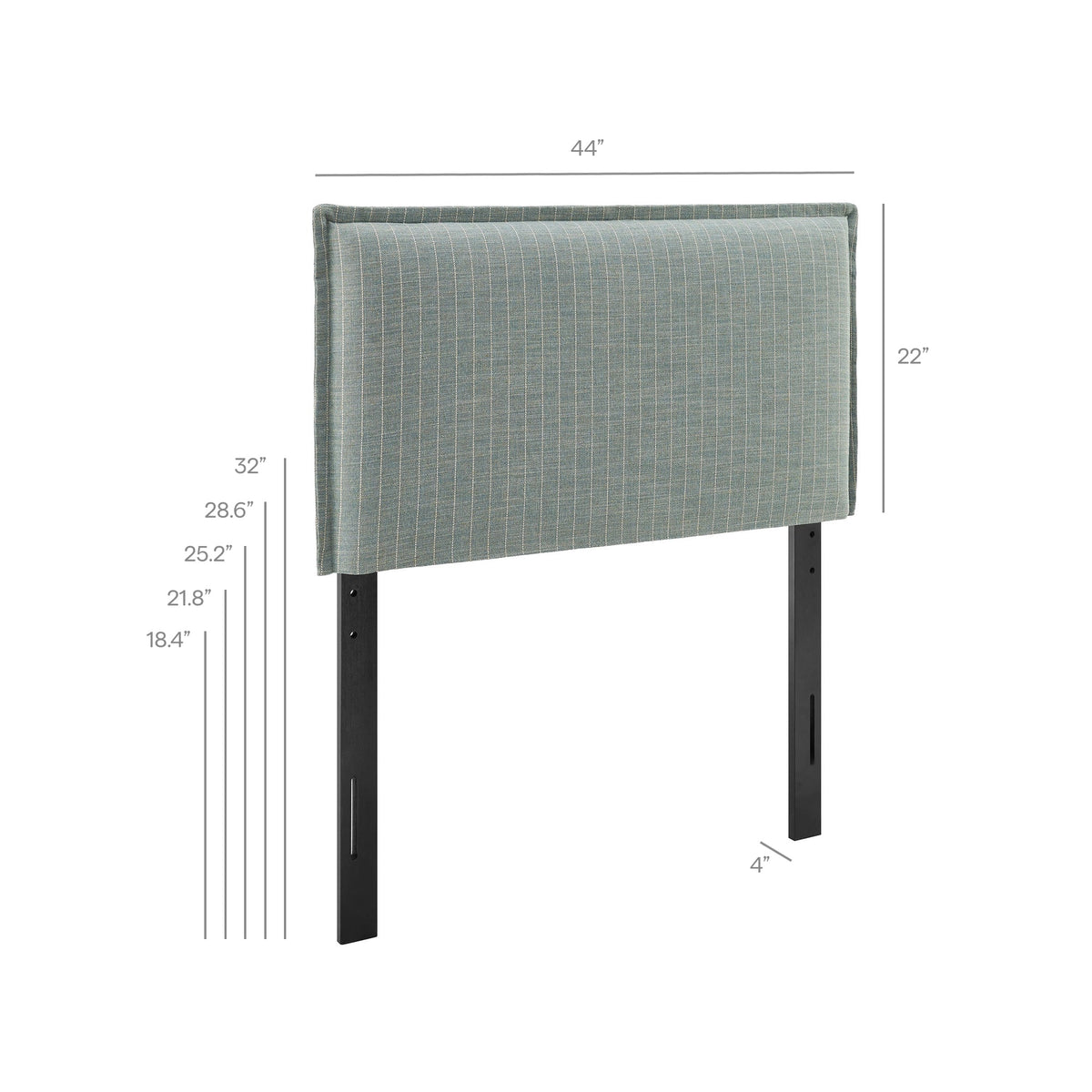 Camille Striped Linen Blend Headboard