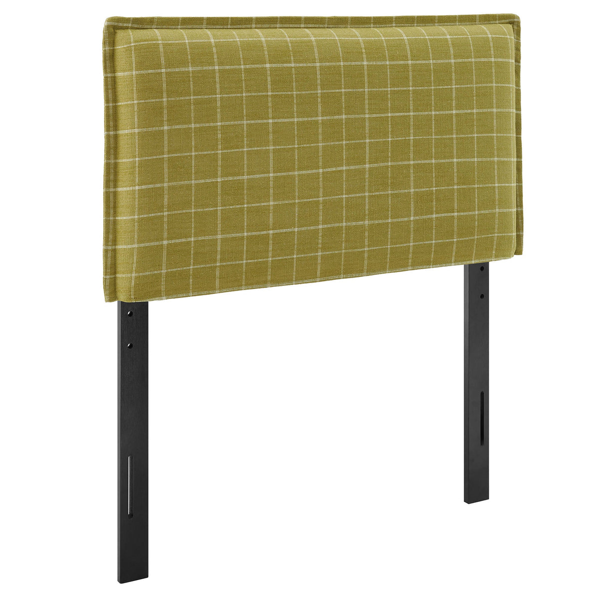 Camille Checkered Linen Blend Headboard