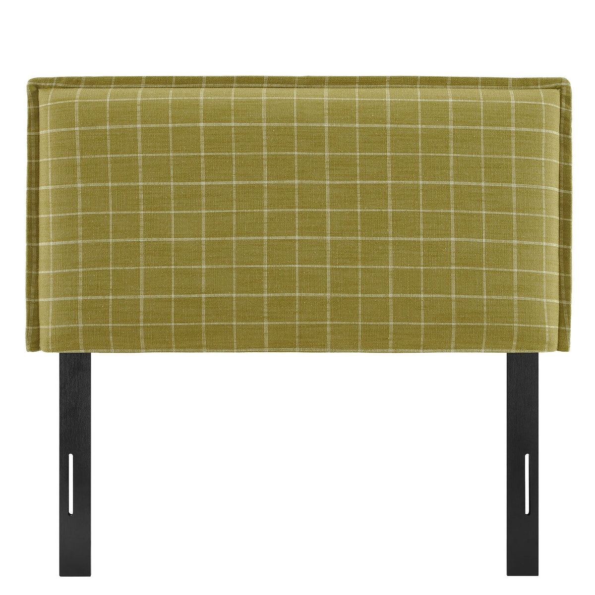Camille Checkered Linen Blend Headboard